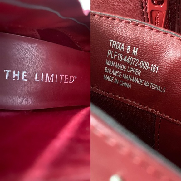 The Limited Ankle Heeled Boots & Booties Pointed Toe Silver Studded Beaded Sz 8 - Picture 14 of 15